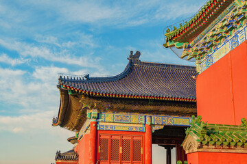 Hall of Prayer for Good Harvest.
The ancient buildings in Beijing's Temple of Heaven Park