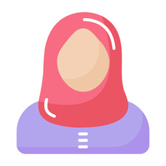 Hijab Flat Icon