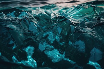 macro shot of water, made with generated ai
