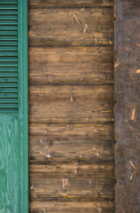 Wooden house exterior details