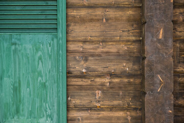 Wooden house exterior details