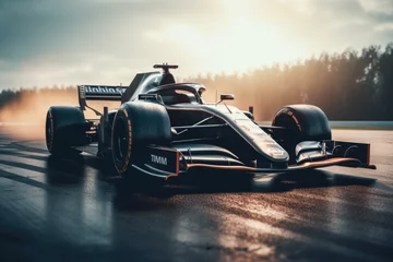 Fototapete Rund Formula 1 Car, Racing F1 Cars, Pitstop. © Noize