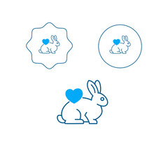 Cruelty-Free Product Icon. Vector editable strokes and color.