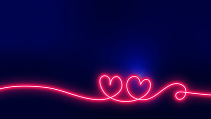 Radiant Heartbeat, Stunning Neon Wavy Line Design.