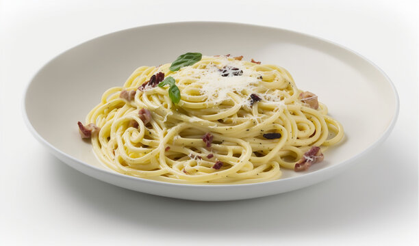 Carbonara spagethi created by generative AI tools