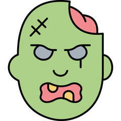 Devil Evil Trendy Color Vector Icon which can easily modify or edit


