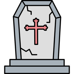 Obraz premium Funeral Trendy Color Vector Icon which can easily modify