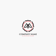 simple and modern M letter logo design