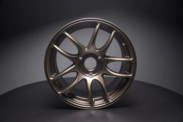 stylish sports matte bronze car rims for tuning and drift competitions