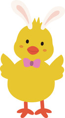 Cute Standing Easter Chick Pattern