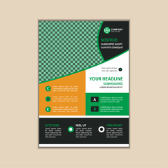 Modern Multipurpose Flyer Template - Fully Editable and Print Ready, A4 Size With Bleed.