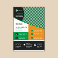 Modern Multipurpose Flyer Template - Fully Editable and Print Ready, A4 Size With Bleed.