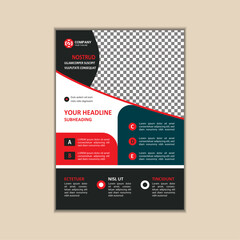 Modern Multipurpose Flyer Template - Fully Editable and Print Ready, A4 Size With Bleed.