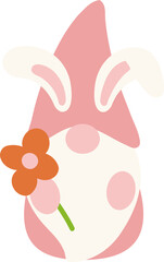 cute easter gnome illustration