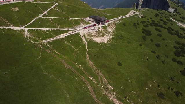 Aerial View of the Majestic Schafberg Summit, in Salzburgerland