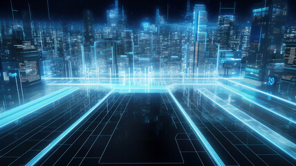 Fototapeta premium information super highway, technology, internet devices, futuristic