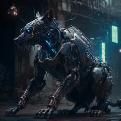 Cyberpunk dog