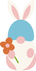 Cute Easter Gnome Illustration