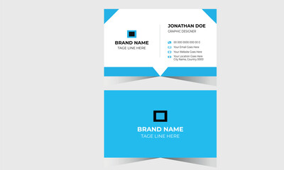 Corporate Modern Business Card Design Template Creative and Clean Business Card Name Card Visting Card Simple Flat Vactor Design Vactor Illustration Print Template
