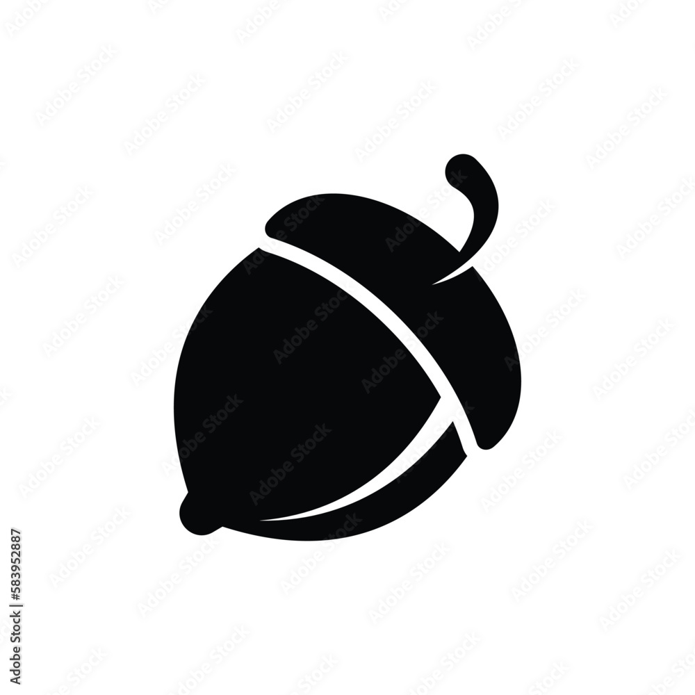 Canvas Prints nut acorn icon vector