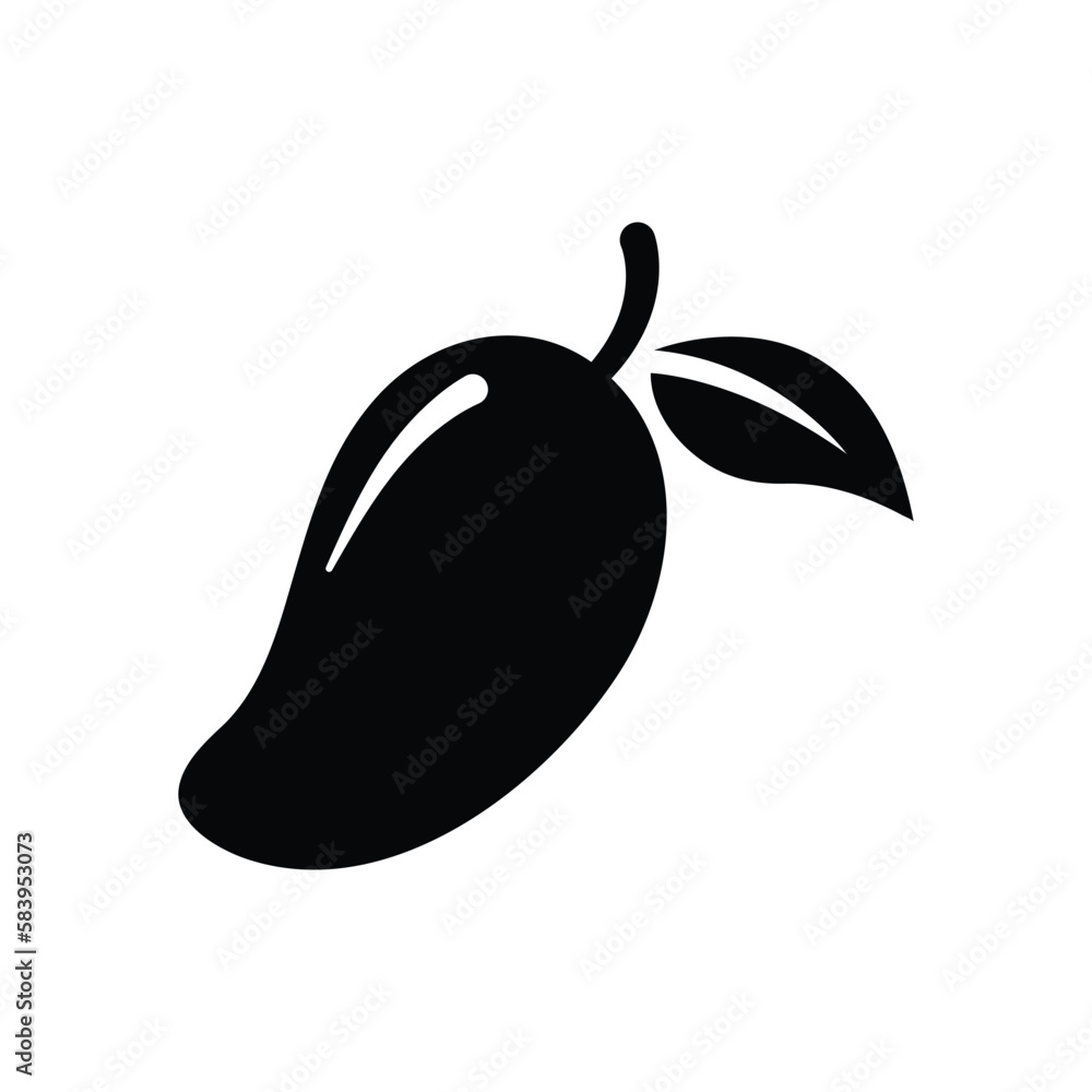 Canvas Prints mango logo icon design vector