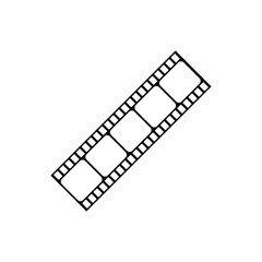 film strip logo icon design vector