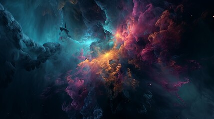 colorful galaxy, a lot of mysteries in it - AI Generated