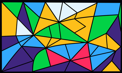 Creative geometric colorful background with patterns.