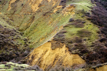 Hills in the spring. Landscape. 