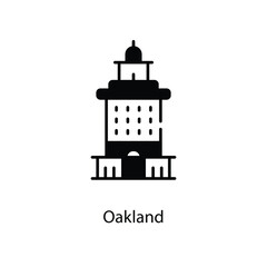 Oakland icon. Suitable for Web Page, Mobile App, UI, UX and GUI design.