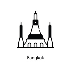 Bangkok icon. Suitable for Web Page, Mobile App, UI, UX and GUI design.