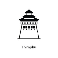 Thimphu icon. Suitable for Web Page, Mobile App, UI, UX and GUI design.