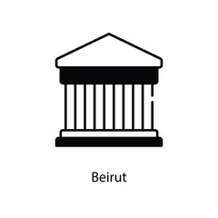 Beirut icon. Suitable for Web Page, Mobile App, UI, UX and GUI design.