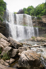 Fototapeta na wymiar Beautiful view of waterfall in Ontario, Canada