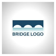 creative abstract bridge logo design template