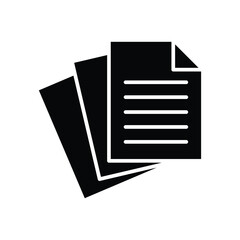 paper icon vector design template simple and modern