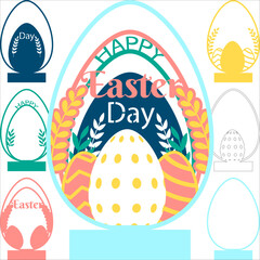EASTER Laser Cut Files.It is multilayer layout is an creative design for your ideas.Use my Easter laser cut files for creating an interesting atmosphere of Easter