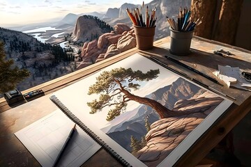 Find a scenic spot, such as a hilltop or viewpoint, and take in the surrounding natural beauty. You can use this time to appreciate the landscape and take photos or draw sketches of the scenery.