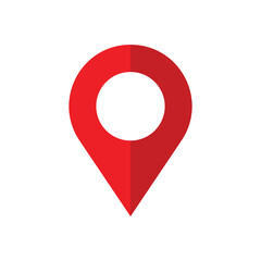 location pin logo icon design vector