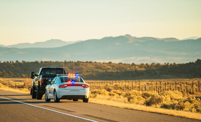 Utah Highway Police Patrol Traffic Stop