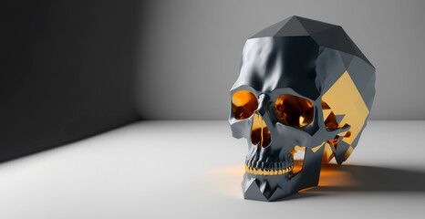 3D geometric human skull
