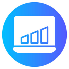 data analytics gradient icon