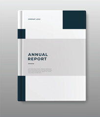 business annual report template cover design