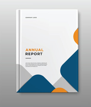 business annual report template cover design