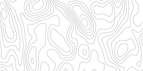 Topographic map background geographic line map with elevation assignments. Modern design with White background with topographic wavy pattern design.paper texture Imitation of a geographical map shades