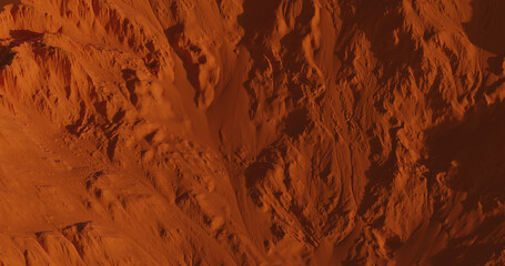 3d renders - mountains - landscapes - TOP view