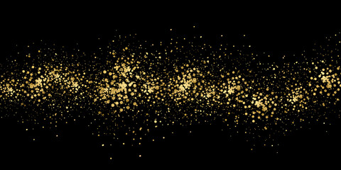 luxury sparkling, gold confetti,Gold sparkle ,splatter border,Gold Foil Frame Gold brush stroke on transparent background