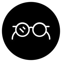 sunglasses glyph icon