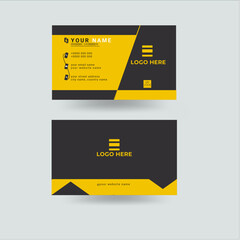 creative business card template. design with front and back presentation.