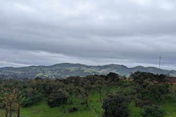 Obraz premium landscape of the mountains from Las Trampas Regional Wilderness Park